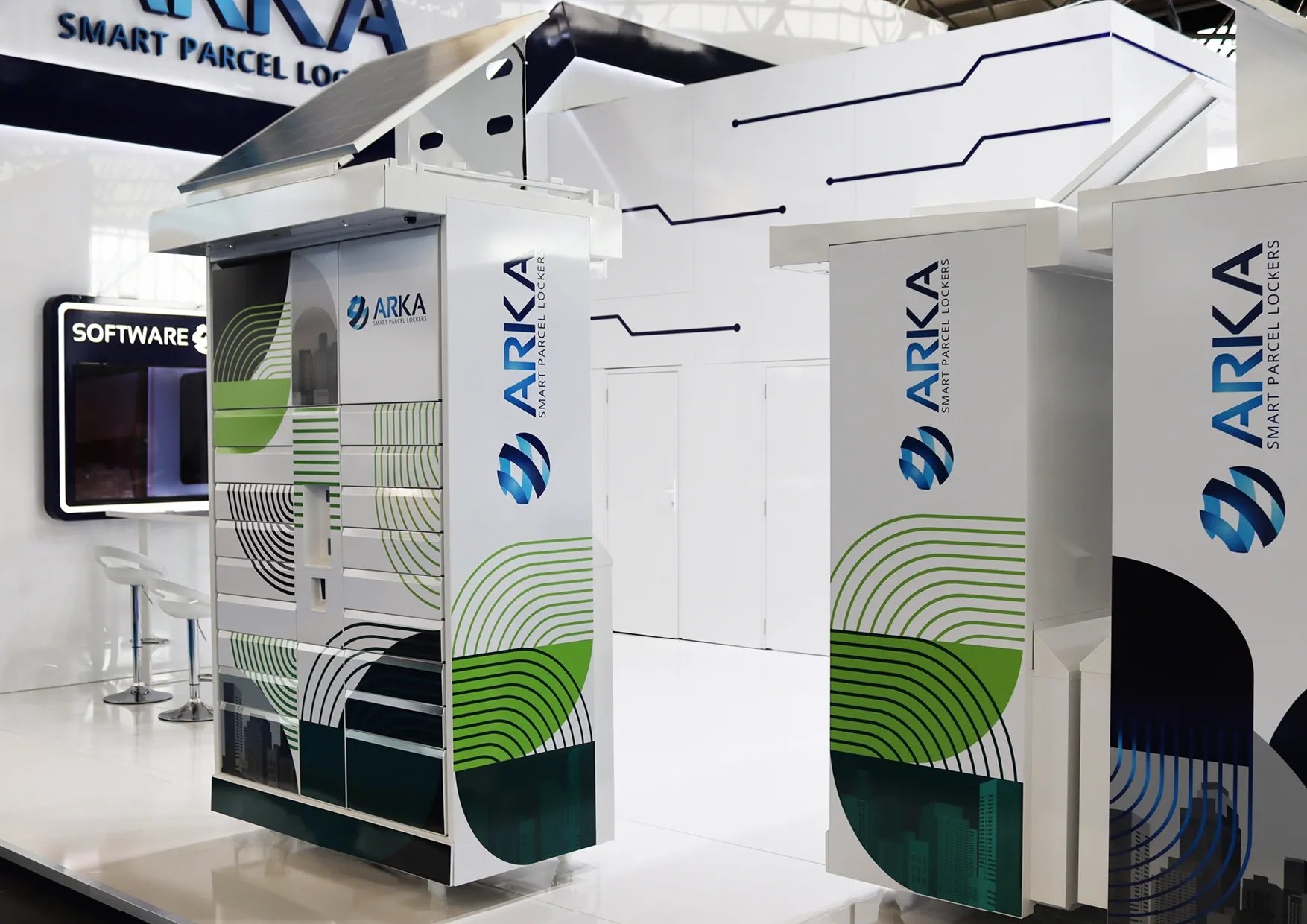 Robotic Locker Solar-Powered Parcel Locker | Autonomous Battery Locker